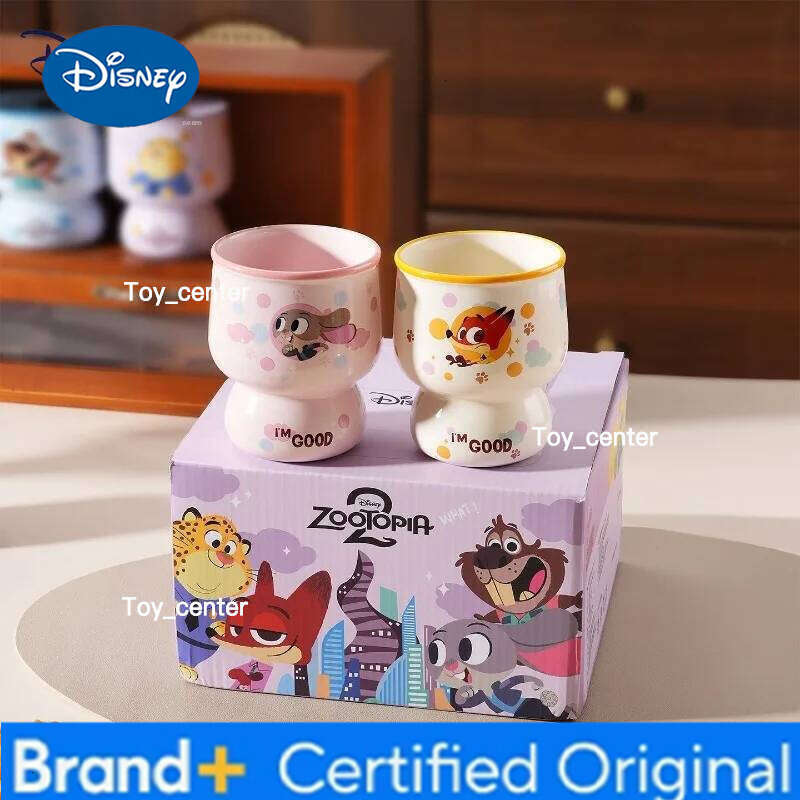 Disney Zootopia 2 Cartoon Anime Couples Mug Cute Ceramic Tea Coffee Milk Cup Set Home Decoration Kawaii Gift for Girls H260205