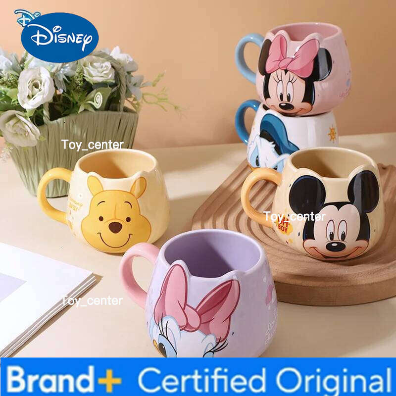 Disney Mickey Mouse potbelly mug microwave heatable cute Winnie the Pooh home creative cartoon ceramic milk office coffee mugs H260205
