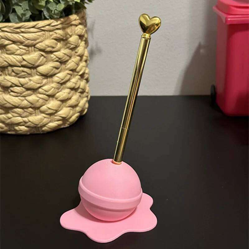 Melting Lollipop Sculpture Pencil Holder Art Crafts Desk Ornaments Home Decoration S260204