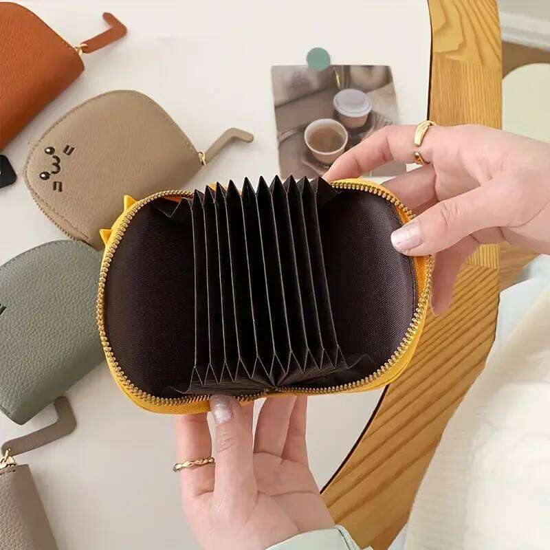 1pc Cat Bag Women's Multi-card Ticket Cute Fashion Coin Purse Creative ID Card Holder Wallets for Women Z260205