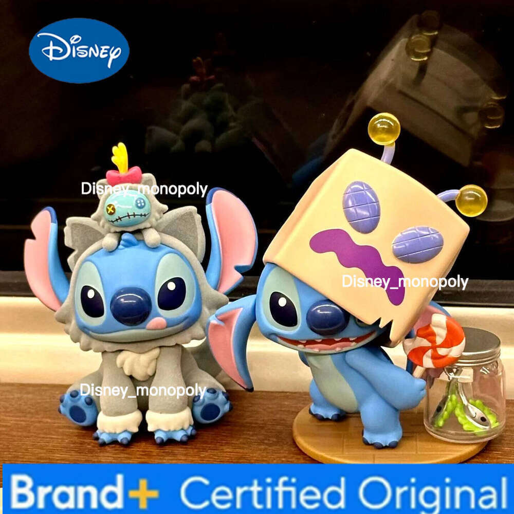 Disney Blind Box Weird Diary Series Original Cute Creative Doll Stitch Anime Model Kawaii Desktop Collection H260205