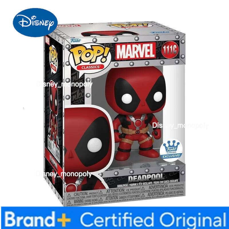 Disney Funko Pop Marvel Classics Deadpool Limited-edition 10000 PCS Peripheral Figurines Toys for Boys Gift Collectible Ornaments H260205