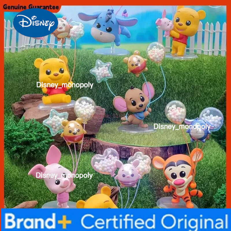 Disney Hot Toys Cosbi The Pooh Balloon Series Blind Box Collection Model Anime Figure Eeyore Tigger Winnie Piglet Toy H260205