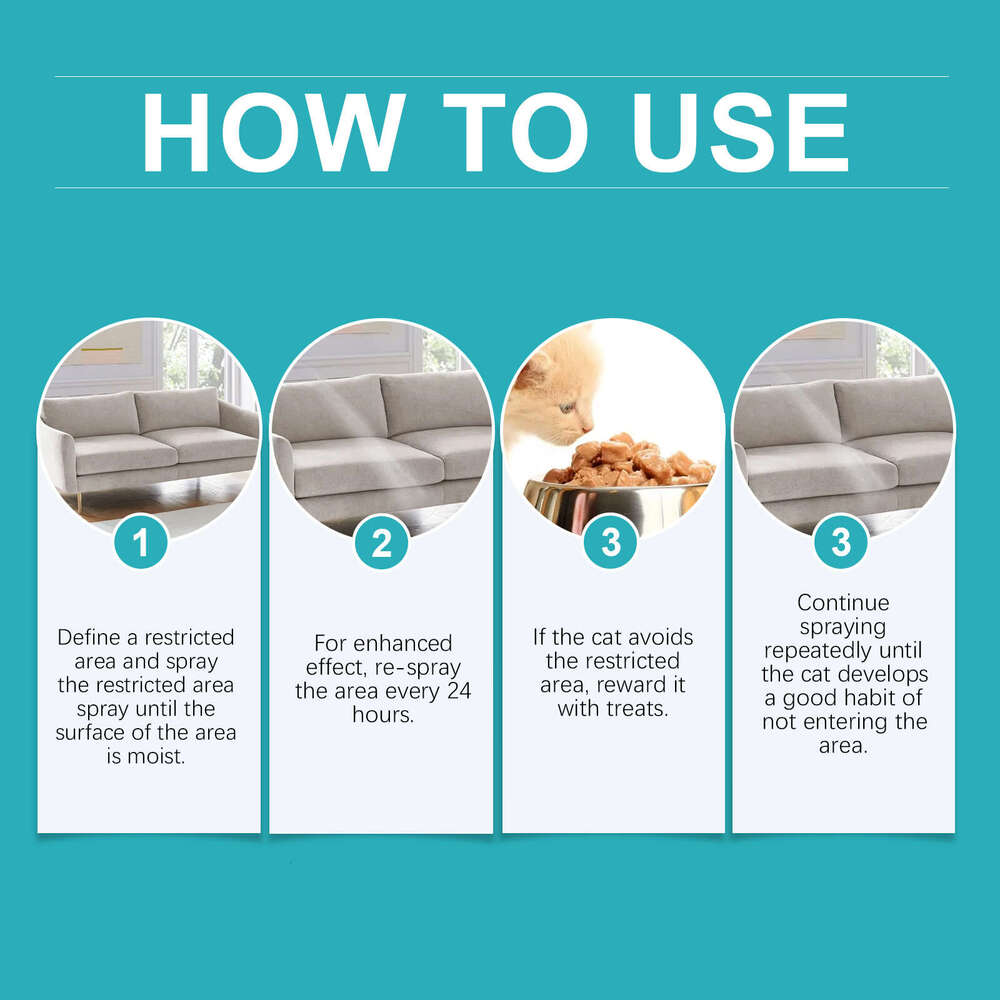 Yegbong Cat Indoor Restricted Area Pet Repellent Anti-Scratch Bite Furniture Sofa Spray S260203