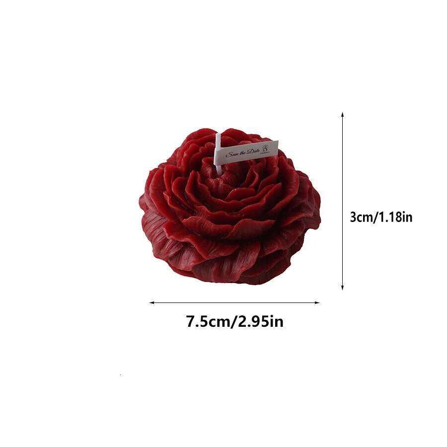 1 piece of 90g/3.17oz peony shaped low-temperature aromatherapy candle is perfect for couples to play SM style soy drip wax S260204