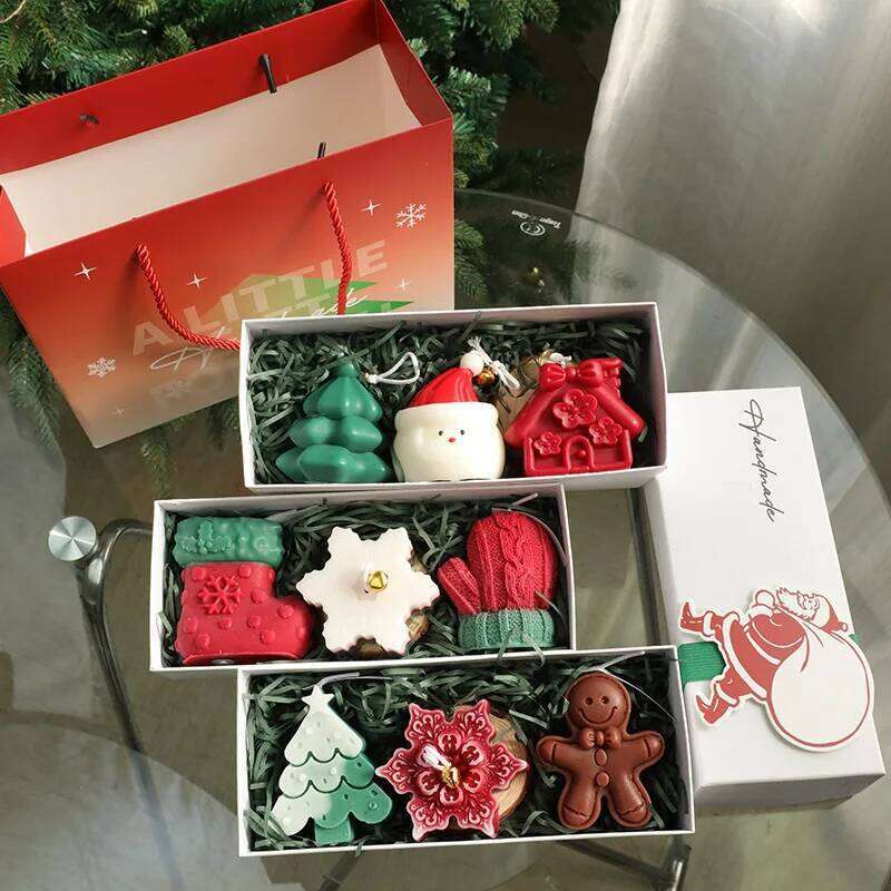Decorations Gifts Soy Wax Aromatherapy Candle, Candles Scented Luxury Gift Set for Christmas Decors S260204