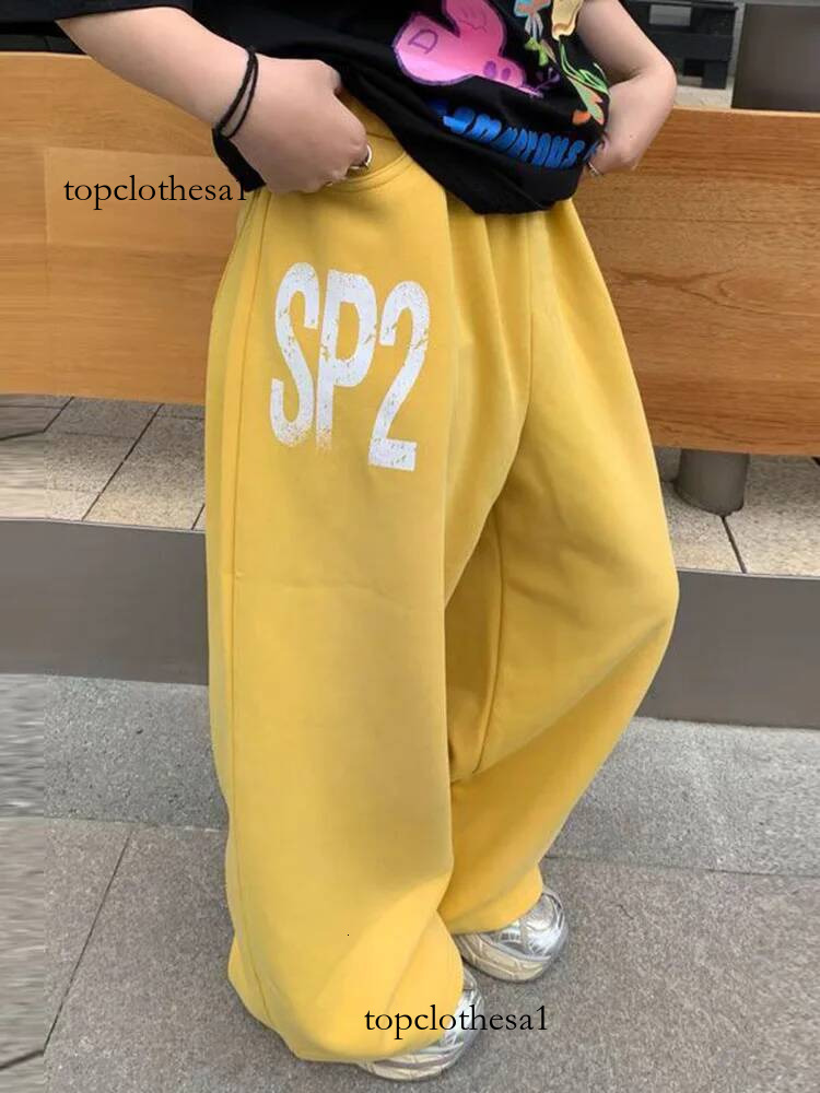 Vintage American Letter Sweatpants Streetwear Hip Hop High Waist Loose Pant Spring Casual Harajuku Retro Pockets Bf Y2K Trousers