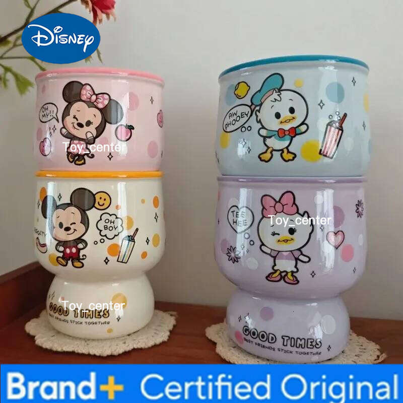Disney Cute Cartoon Mickey Ceramic Coffee Mug - Creative Fashion Water Cup for Children Home Office Use Anime Periphery Toy Gift H260205