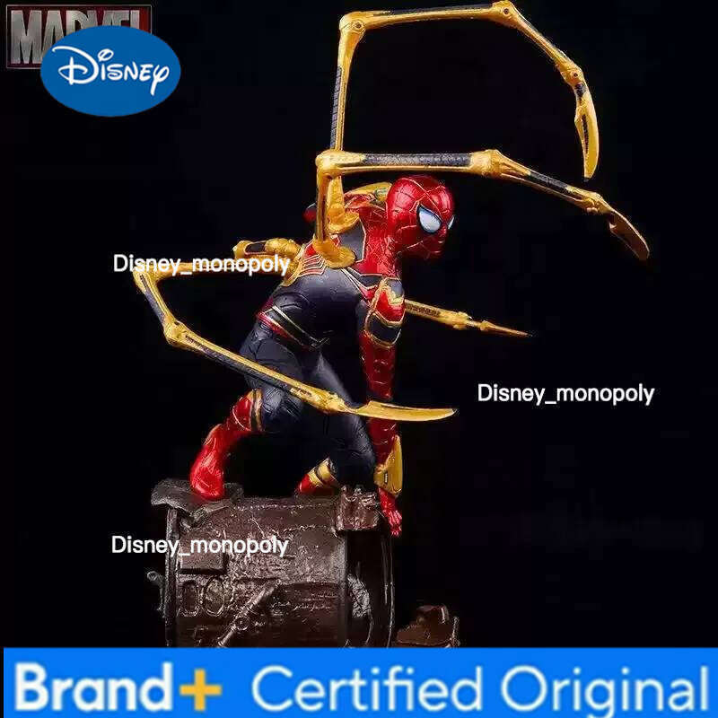 Disney Marvel Spider Man Superhero Spiderman Kotobukiya Action Figure Spider-Man Anime Decoration Collection Mini Toys Model Children H260205
