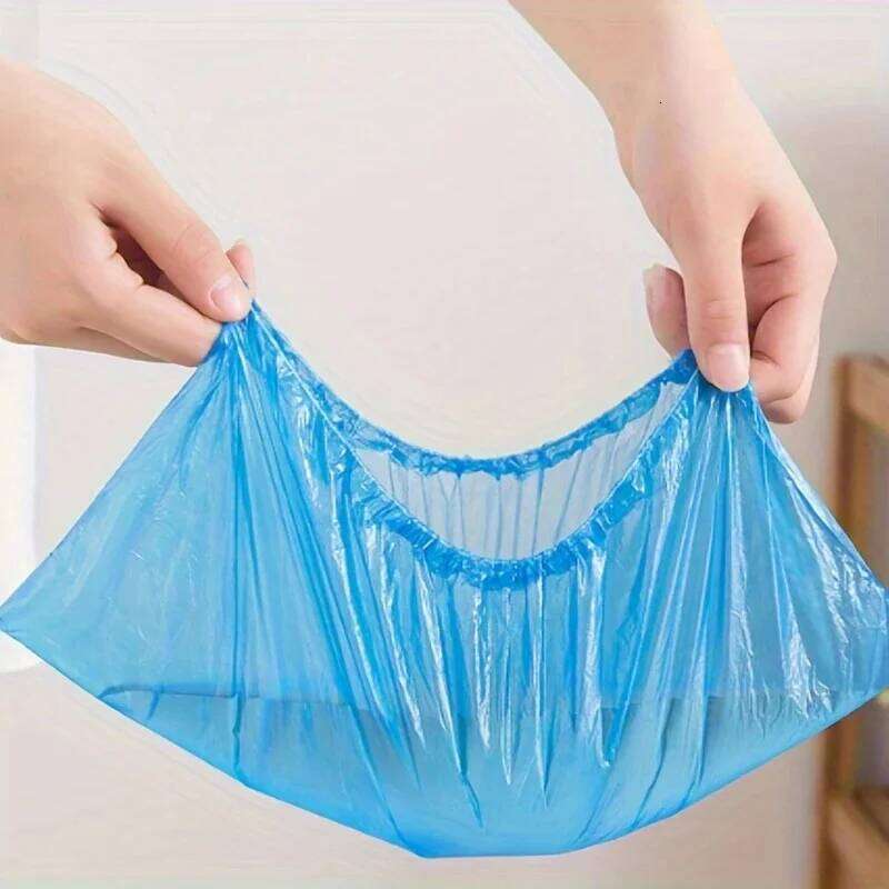 100Pcs/Pack Waterproof shoe cover Thickening outdoors rain Cleaning Sanitation Supplies Travel and Hotel Shoe Covers S260204