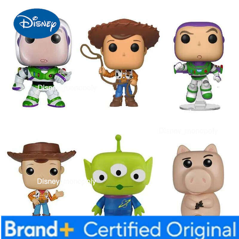 Disney Cartoon Movie Story Woody Buzz Lightyear Alien Jessie LOTSO Rex HAMM Vinyl Figure Collection Model Toys H260205