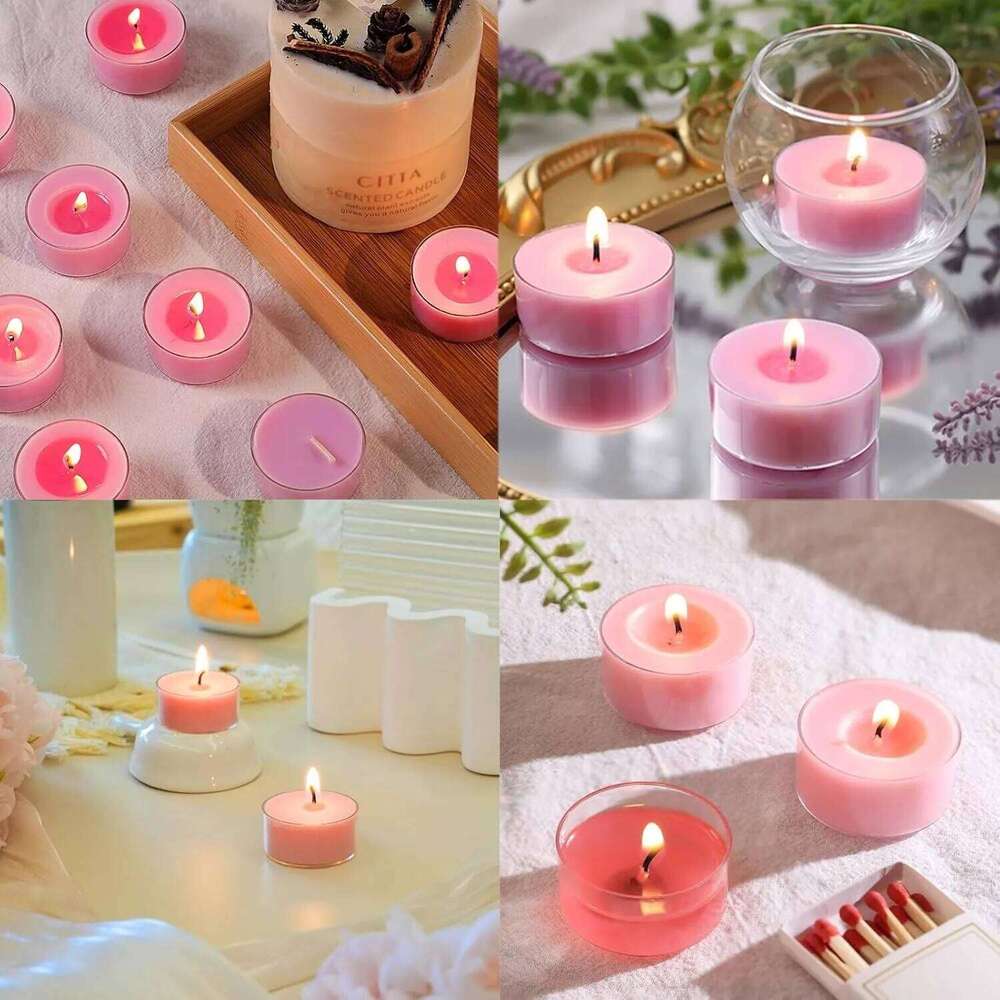 Glass creative proposal and declaration items, romantic scented candles, small round candles S260204