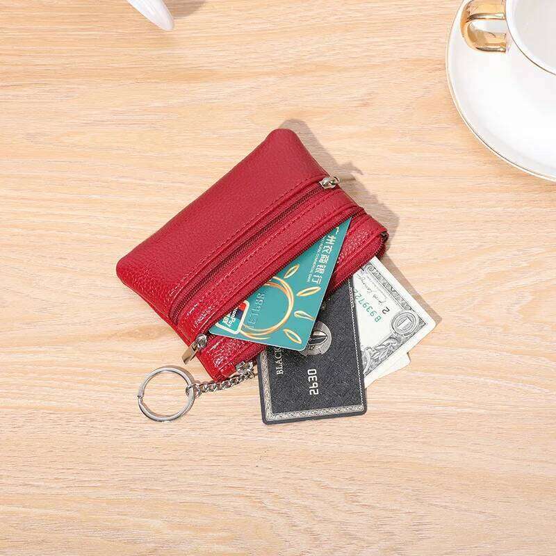 Women Short Zipper Wallet Multi-functional Coin Purse Small Bag Money Bags Leather Key Holder Mini Wallets Z260205