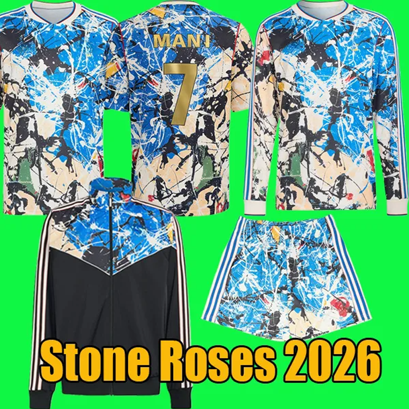 Manchester SESKO MBEUMO CUNHA 25 26 Soccer Jerseys football shirts B. FERNANES men kids kits MAINOO goalkeeper United Stone Roses 2026 shorts tracksuit Jacket