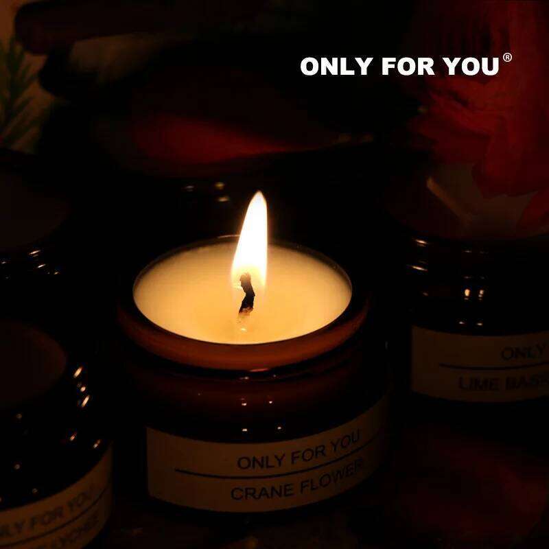 Soybean Wax Scented Candles Jar Light Tasting Cup Accessory Hand Gift Box Home Decoration Candle Jars with Lid Wholesale H260205