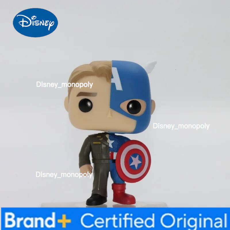 Disney Funko Pop Original MARVEL Steve Rogers Captain America Action Figures Toys for Boys Birthday Gift Collectible Model Decor H260205
