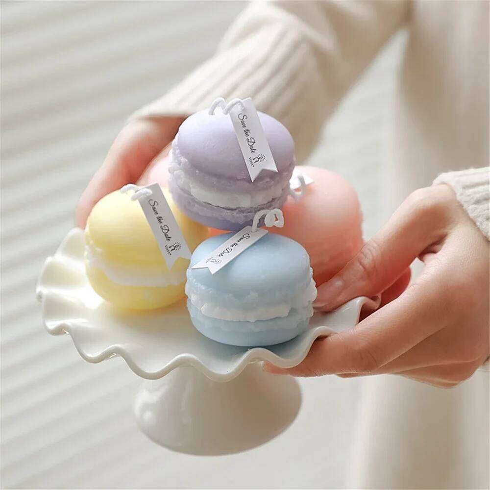 Natural Plant Macaron Scented Candles Yulan Magnolia Fragrant Fruits Aromatherapy Party Cool Red Leaf Home Candle S260204