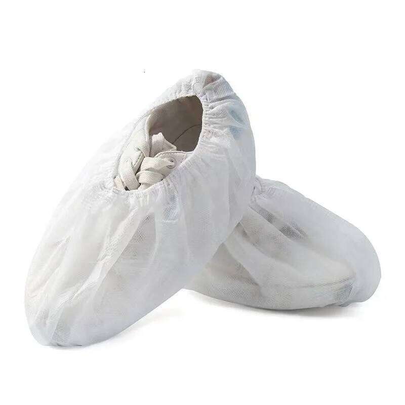 100Pack Disposable Covers Boot Non-Slip Large Foot Booties for Indoors Contractors Floor Carpet Shoe Coverings Protectors S260204