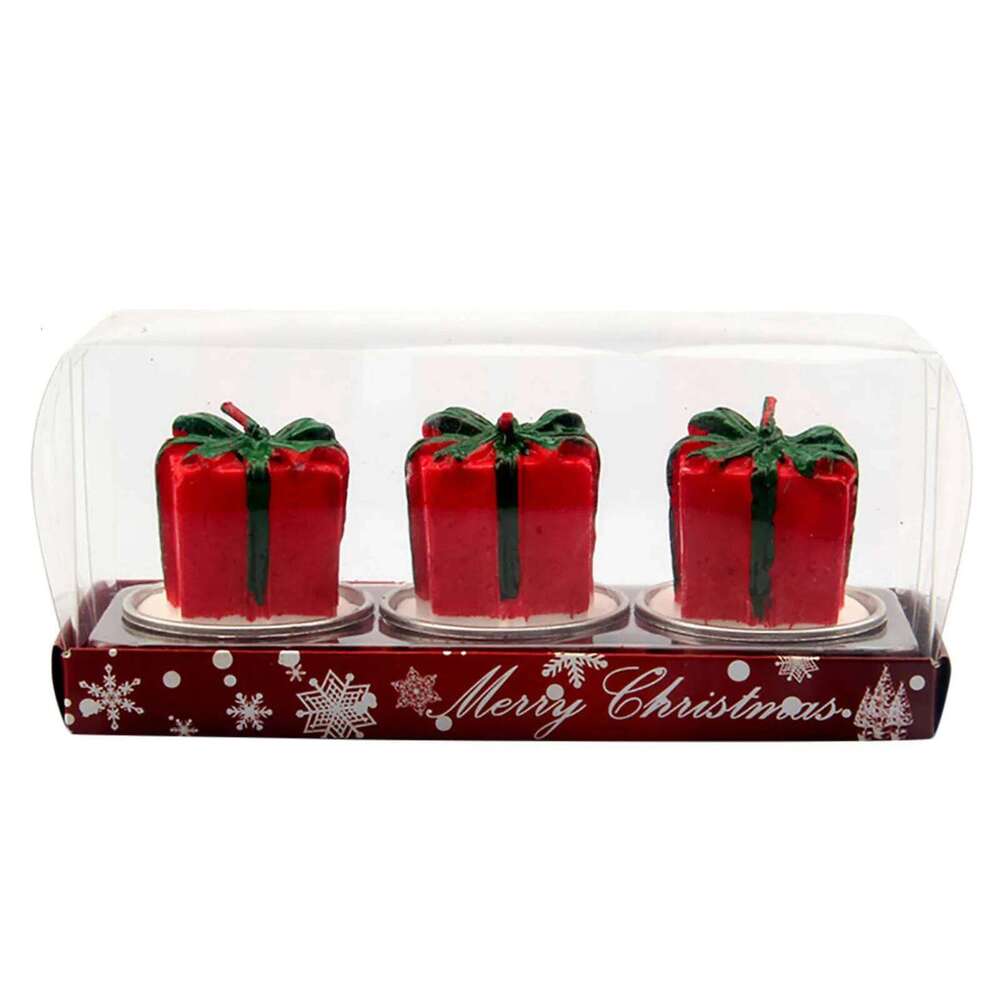 3pc Santa Snowman Candles Party Wedding Festival Decoration Christmas Eve Romantic Ornament Decor For Home S260204