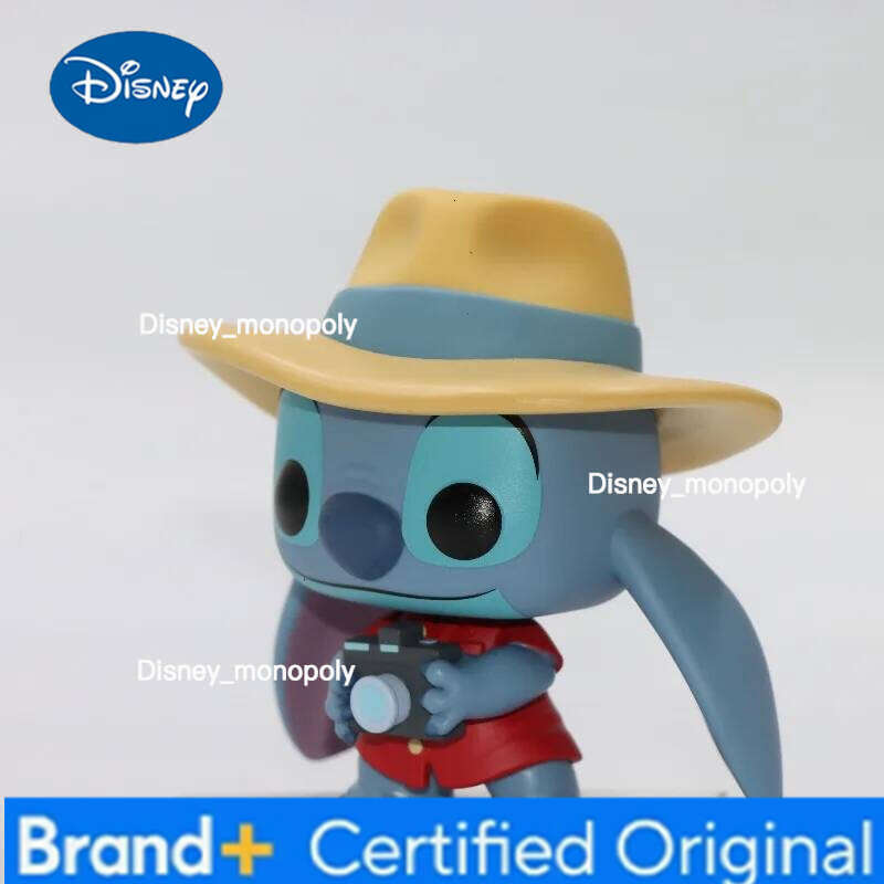 Disney Funko POP Original Lilo & Stitch TOURIST STITCH 1569 Action Figure Toys for Boys Girls Gift Collectible Model Ornaments H260205