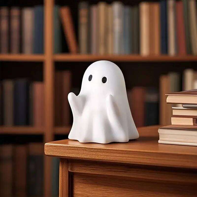 Multi-functional Cute Creative Ghost Pen Holder Home Study or Office Desktop Weird Resin Decoration Ornaments for Friends Gifts S260204