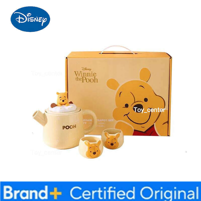 Disney Winnie The Pooh Lotso Set Cute Making Afternoon Tea Companion High Temperature Teapot Gift for Couples H260205