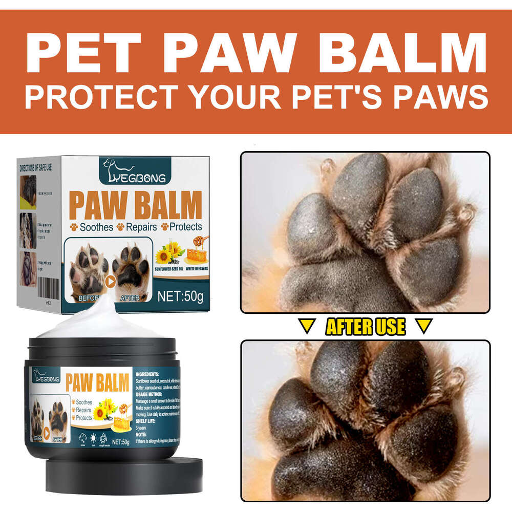 Yegbong Pet Dog Cat Paw Protection Anti-Dry Crack Moisturizing Foot Pad Care Balm S260203