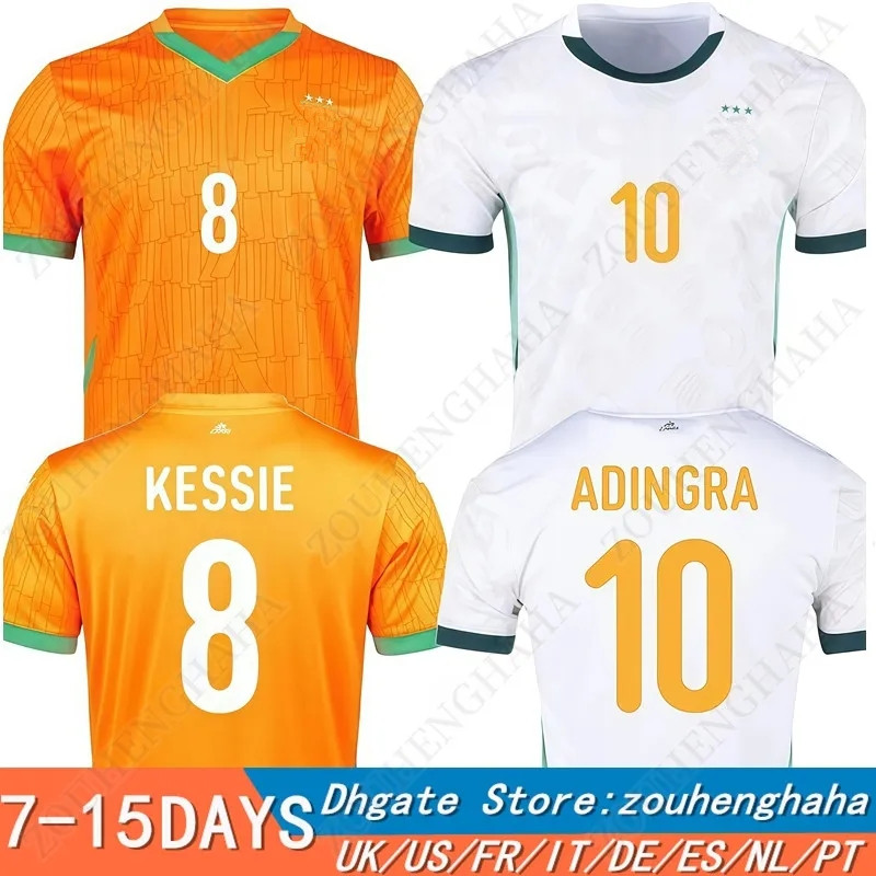 Ivory Cote dIvoire Soccer Jersey Vintage CoastS 2024 25 d'Ivoire Football Shirt Tops Camiseta Futbol Men Home Away Trikot Player version Fans