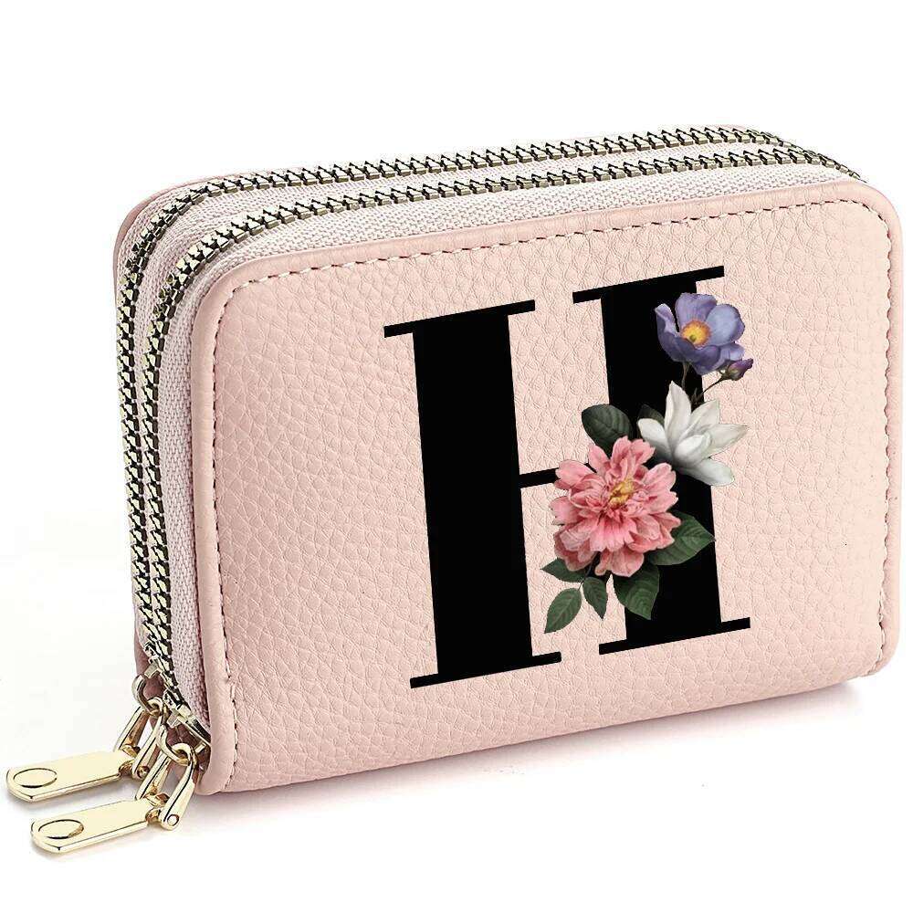 Pink Zipper for Women 26-Letter Personalized Design Fashionable Multi-Functional Ladies Wallet Z260205