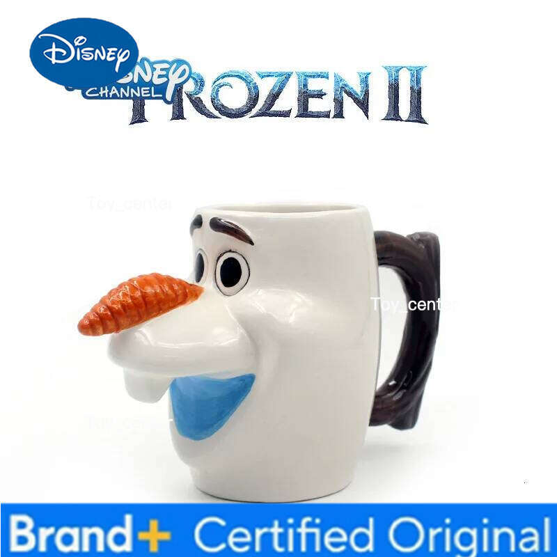 Disney Frozen II characters 3D ceramic snow treasure cute juice milk mug desktop decoration ornaments H260205