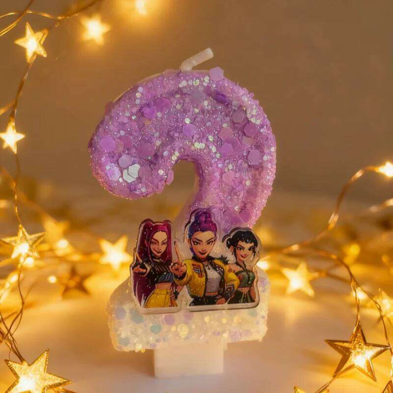 pop cartoon hunter sail digital number 0-9 children's birthday cake decoration supplies party accessories S260204