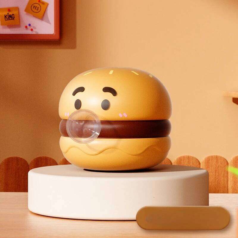 Creative Gourmet Burger French Fries Pinch Decompression Artifact Squeeze Blowing Bubbles Small Ornaments S260204