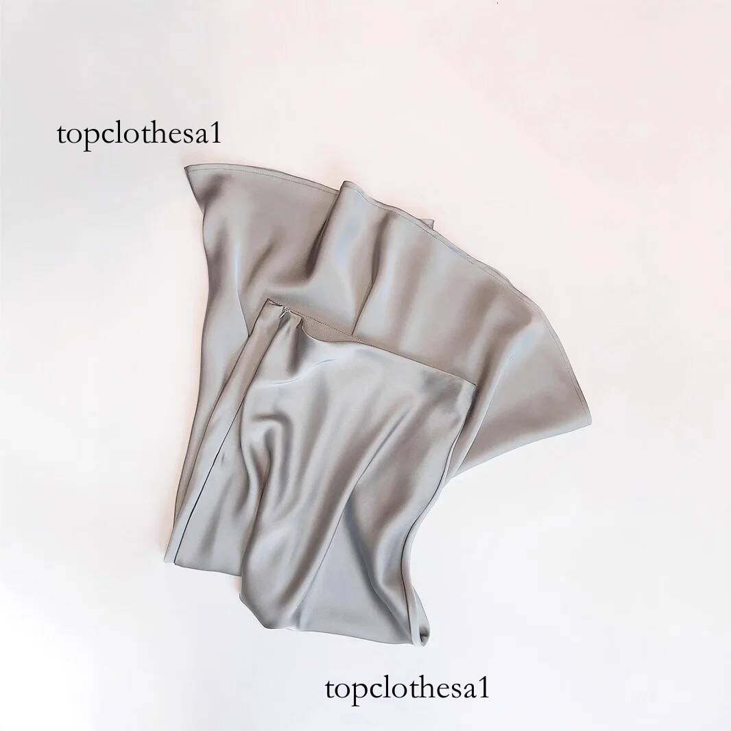 French Style Chic Women's Acetic Acid Satin Flowy High Waist Hip Hugging for Spring/Summer Fishing Tail A-line Skirt