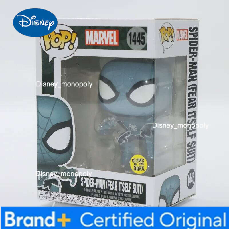 Disney Funko Pop Original Movie Spider-Man Fear Itself Suit Model Anime Action Figure Venom Doll Toy Gift for Kids Collect Deskt Decor H260205