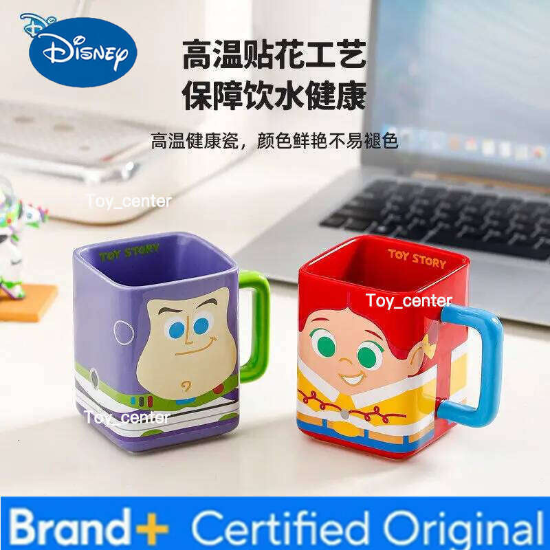 Disney Buzz Lightyear Household Kids Drinking Coffee Ceramic Mug Children's Day Gift H260205