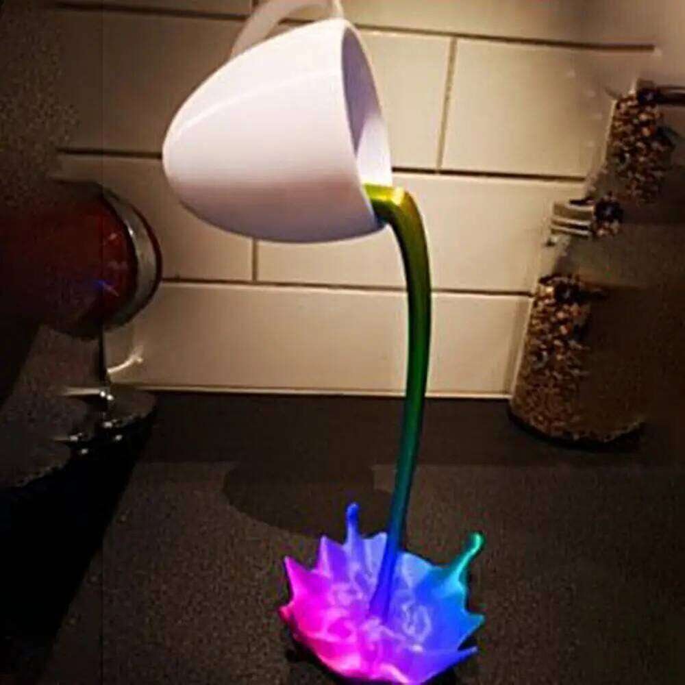 Mug Statue Festive Home Decoration Ornament 3D Effect Floating Coffee Cup Resin Art Sculpture for Car S260204