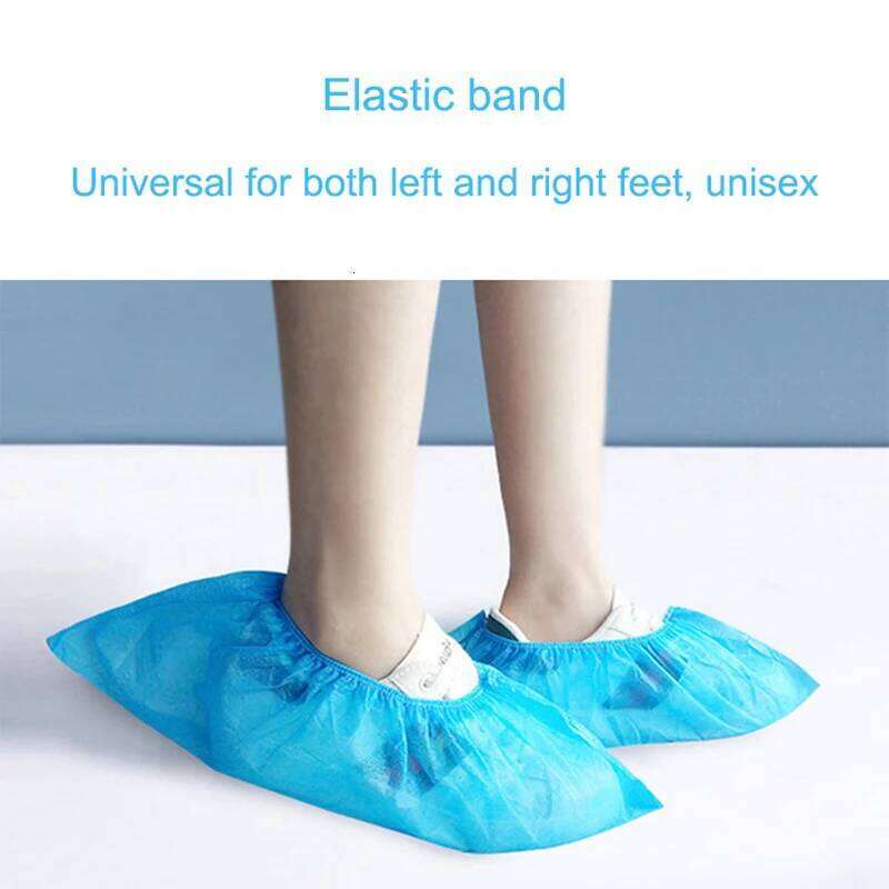100Pcs Disposable Shoe Covers Indoor Carpet Floor Protection Boot Cover for Household, Construction, Workplace S260204