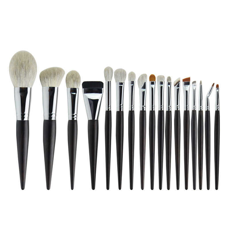 Snow Sandalwood Snow Fox Mixed Wool Eyeshadow Brush Powder Brush Ebony Set Professional Animal Hair Cangzhou Pure White Makeup BrushXJ240807