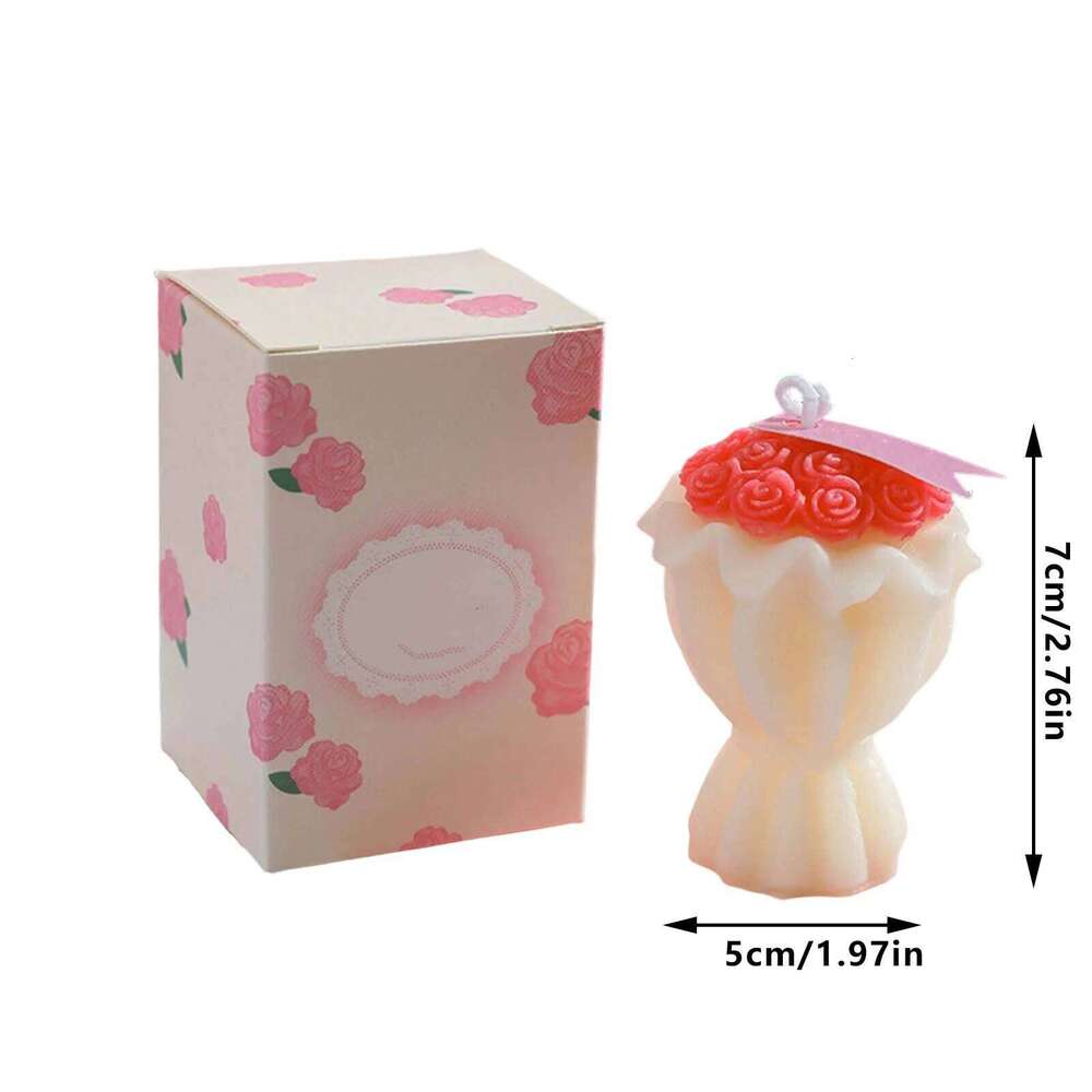 Handmade Creative Bouquet Scented candles Valentine's Day Wedding,and Party Decorative Items Aromatherapy Candle Gifts S260204