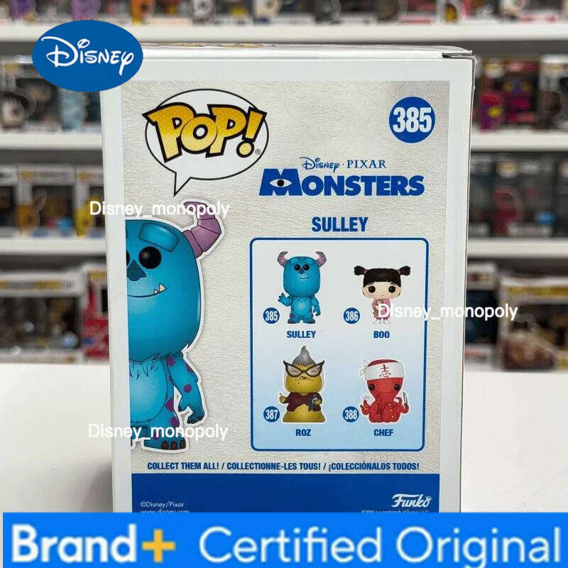 Disney Funko Pop Monsters Inc Walle Vinyl Figures Sulley 385 Action Figure Limited Edition Collecti Ornament Doll Model Toy Gift H260205