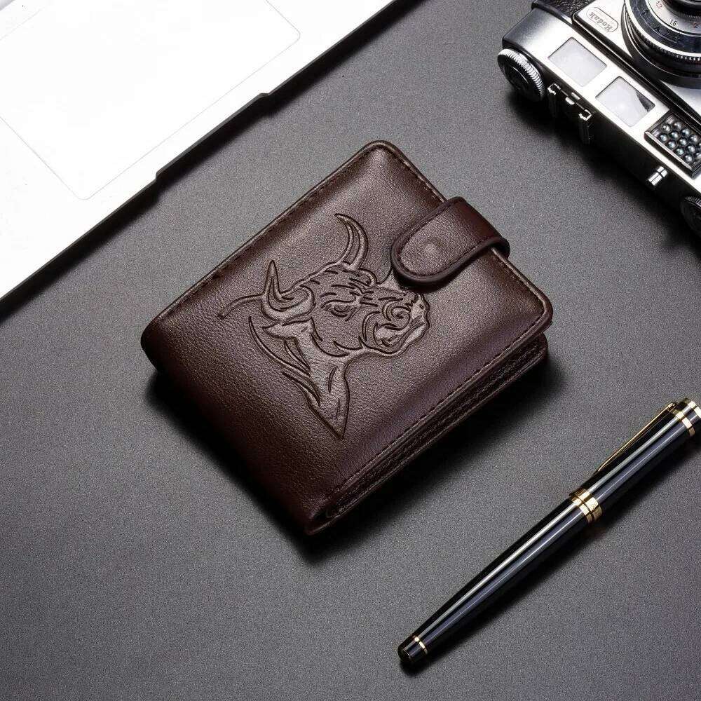 New PU Leather Retro Men's Wallet Black Coffee Two-Fold Multiple Pockets Ultra Thin Soft Coin Purse Men Women Z260205