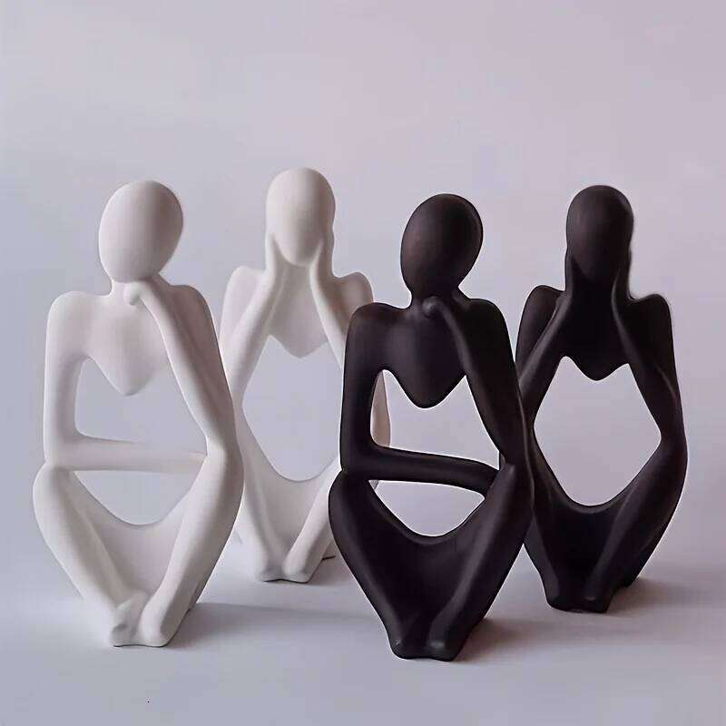 3pcs Silicone Mold Set Human Figures Ideal for Aromatherapy Meditation Crafts Resin Casting and Cement Christmas Decorations S260204