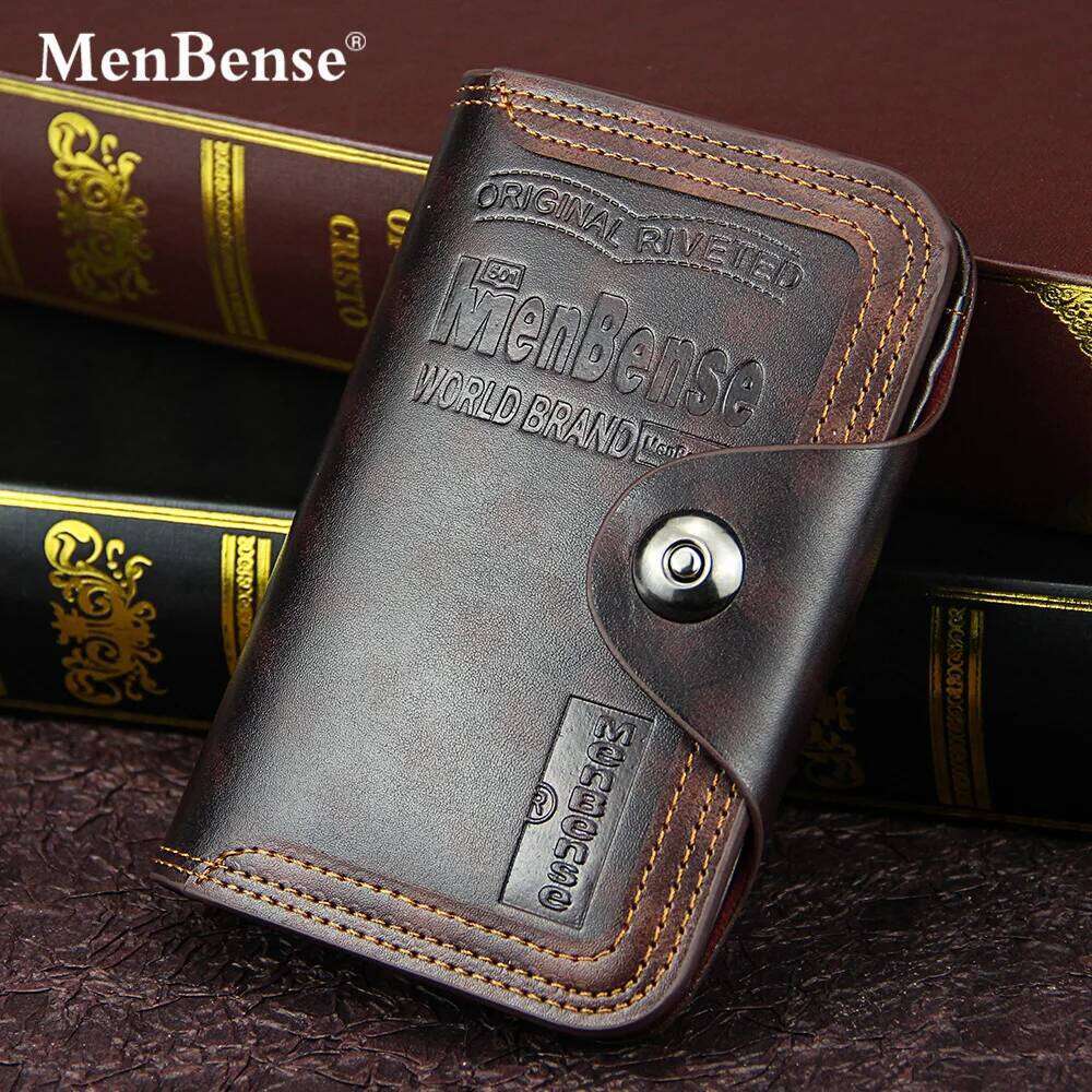 New Men PU Short Male Purse with Pocket Card Holder Brand Trifold Wallet Men's Clutch Money Bag Coin Purses Z260205
