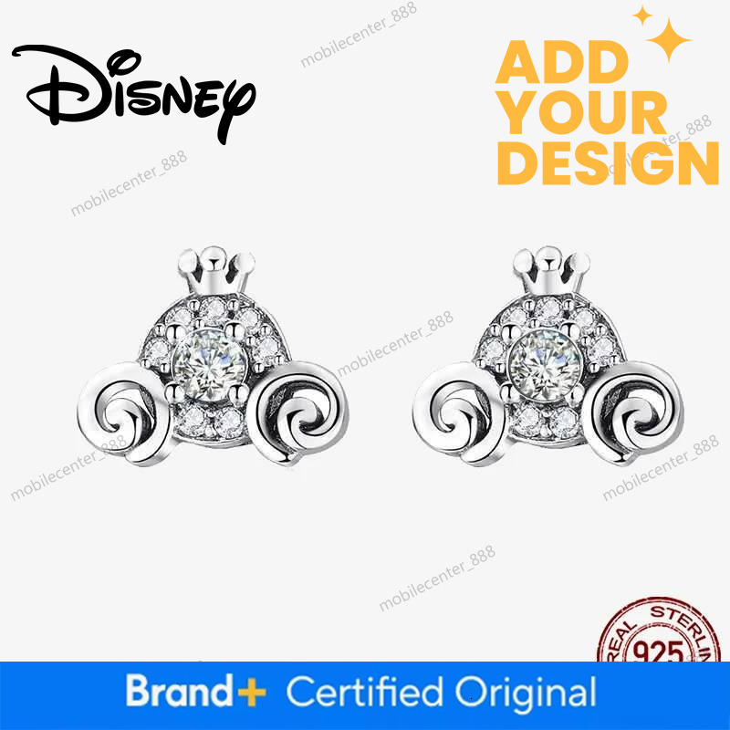 Designer Jewelry Original 925 Sterling Silver Disney Mickey Minnie Stitch plata de ley Ear Studs Earrings for Women luxury Jewelry Gifts
