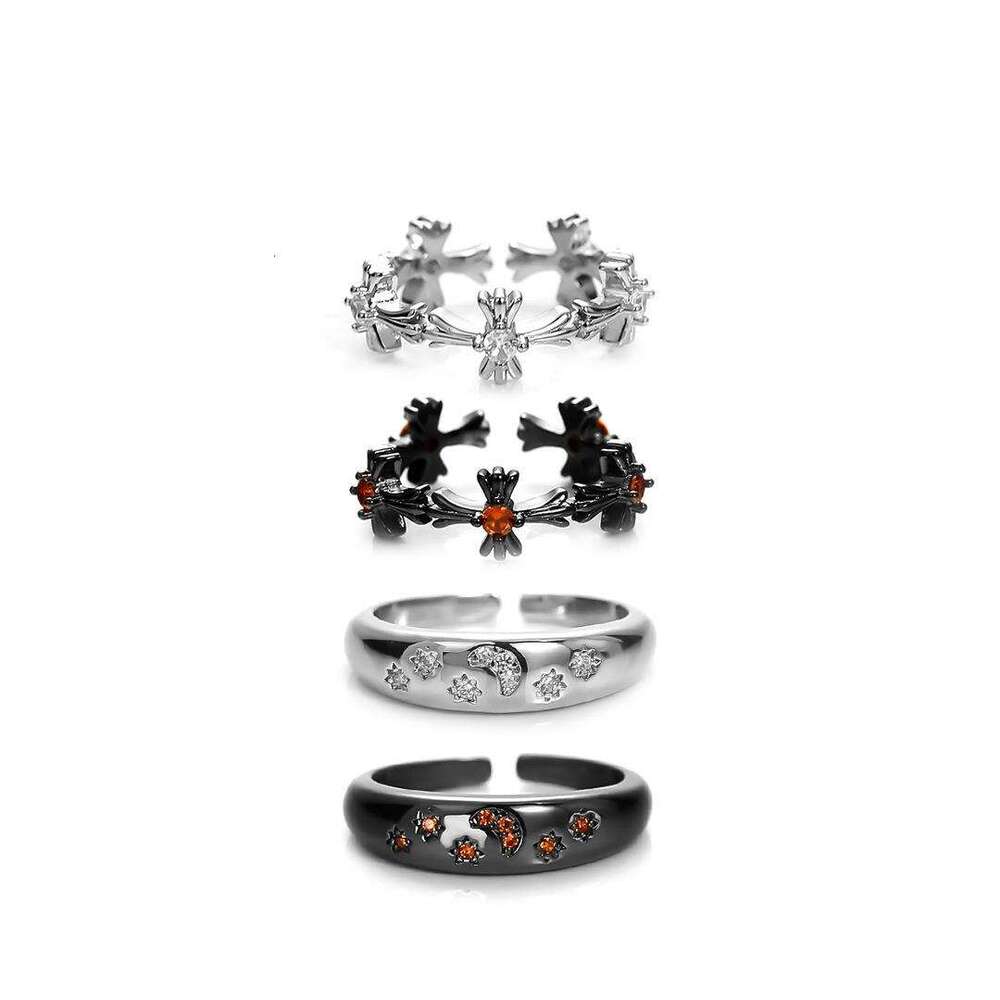 Dark Cross Niche High-End Adjustable Vintage Index Ring Minimalist Cool Style Simple Ring for Women