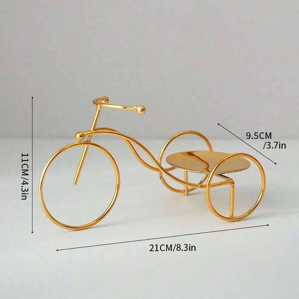 Modern Bicycle Statues Iron Creative Bicycler Aromatherapy Rack For Home Office Living Room Dining Table Decoration S260204