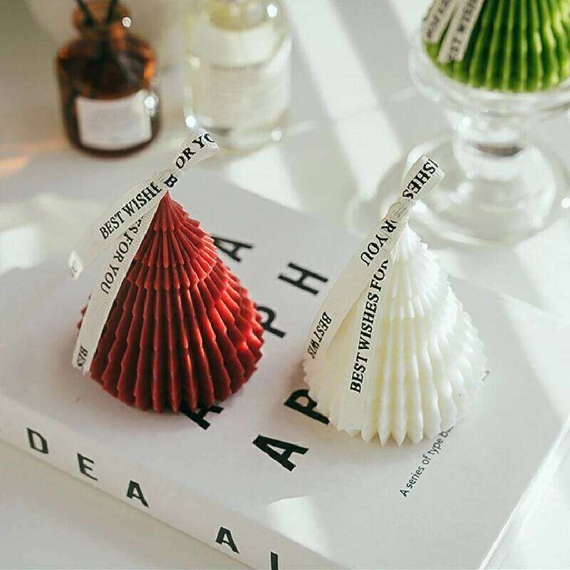 Cute Tree Shaped Aromatherapy Party Fragrance Decoration Diy Candle Creative Christmas Birthday Gift S260204
