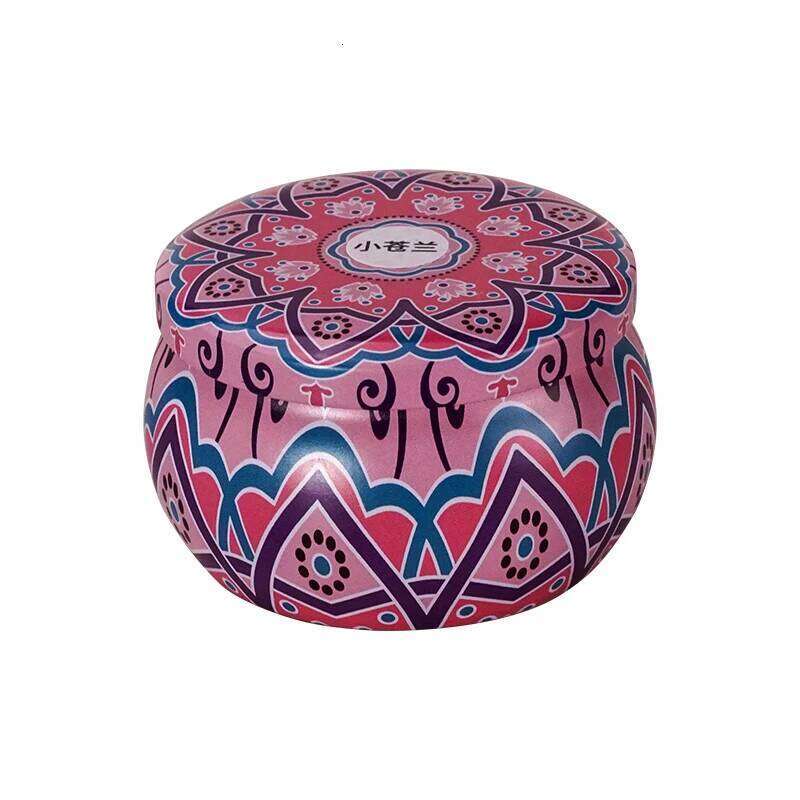National style cup fragrant living room bedroom tin romantic fragrance soy wax candle birthday present H260205
