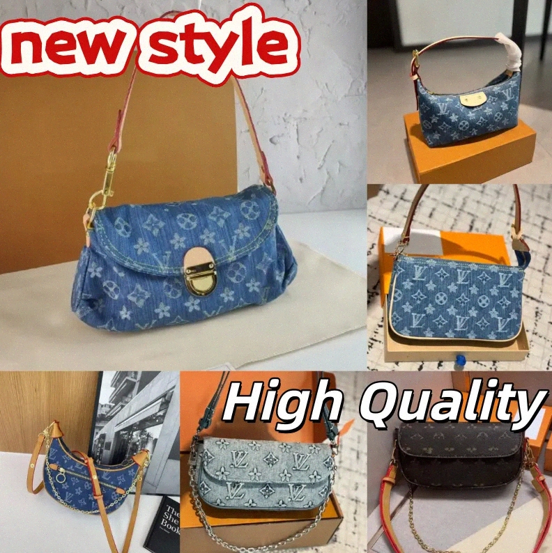 2027 Low Voltage designer bag Luxury designers bags jean shoulder woman crossbody bag blue purses vintage handbags designer for women tote bags