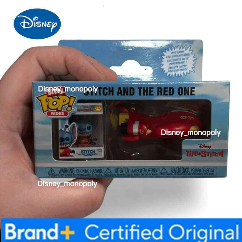 Disney Funko Rides And The Red One Lilo & Stitch Action Statue Doll Bitty Pop Mini Model Toy Collectible Vinyl Figures Gifts H260205